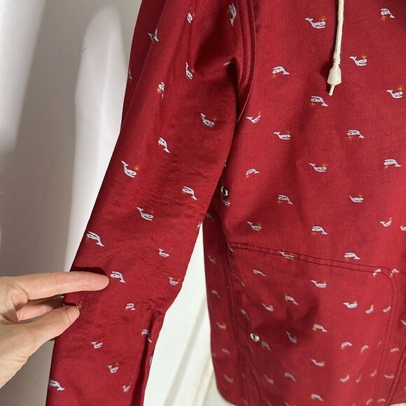 Vintage 60s Reversible Whale Printed Rain Jacket - Picture 3 of 10